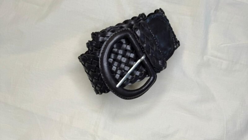 Leather Wide Waist Belt - Image 3