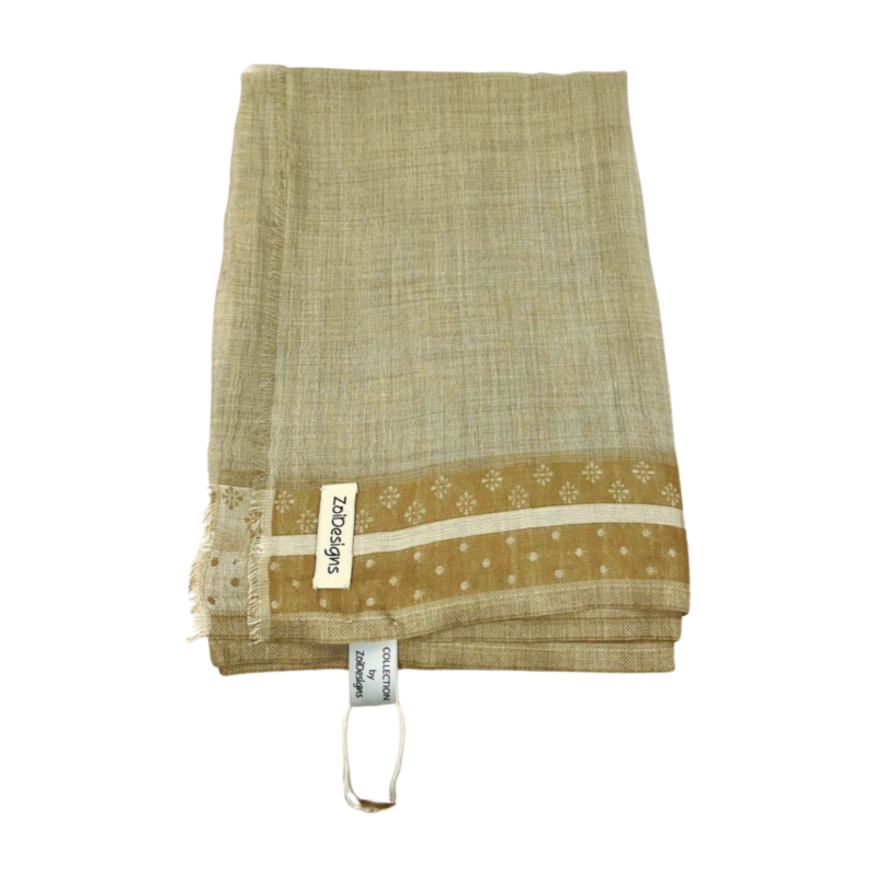 Zoi Designs Silk-Wool Blend Scarf (ZDSCW2401)
