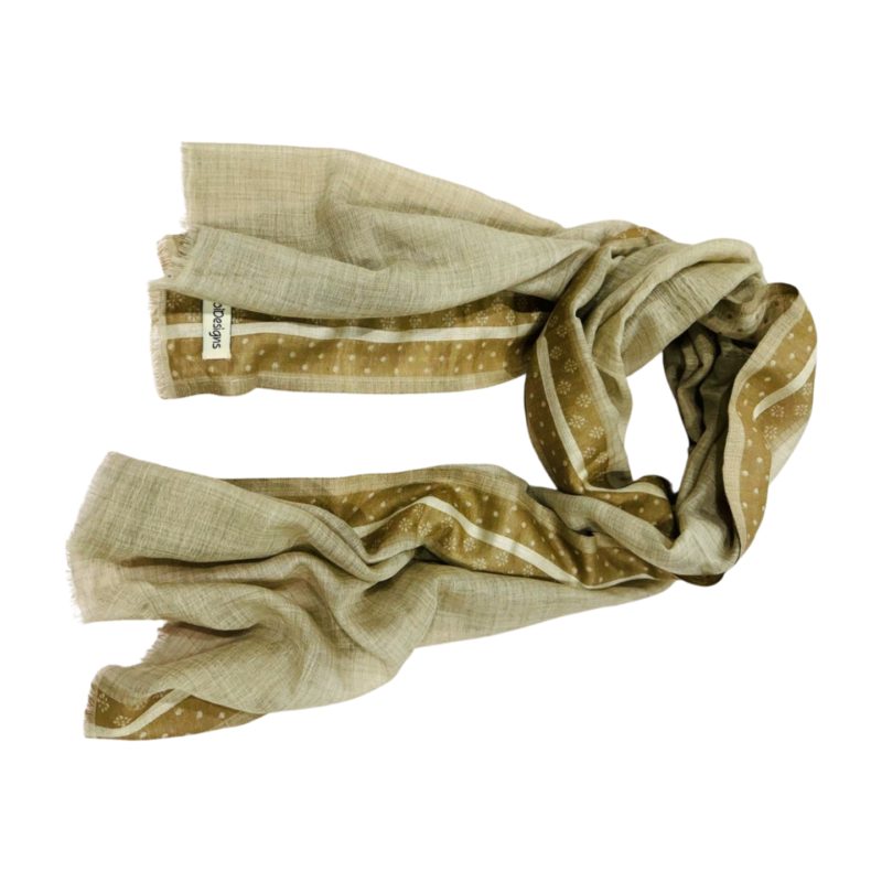 Zoi Designs Silk-Wool Blend Scarf (ZDSCW2401) - Image 3