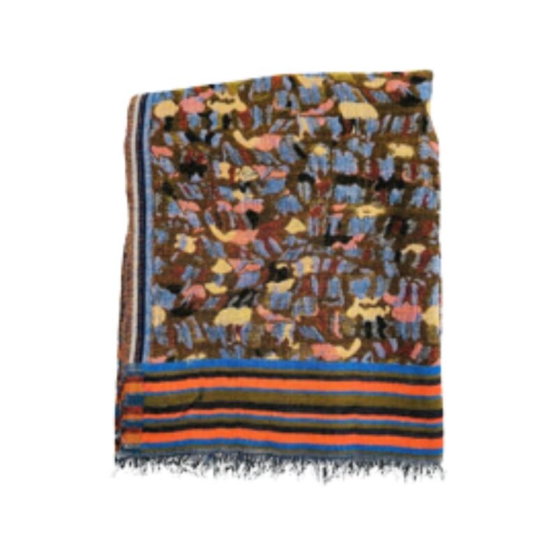 Zoi Designs Abstruct wool Blend Scarf (ZDSCW2417)